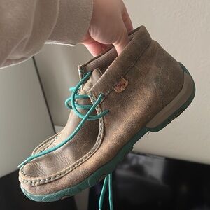Twisted X Brown and Teal Women's Shoes